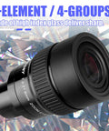 Dope Zoom Telescope Eyepiece 7.2-21.6mm 1.25 Inch FMC Optics With 7 Elements In 4 Groups against reflective background