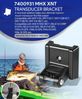 Sturdy Transducer Bracket Transom Mount Hardware Kit For Black Skimmer Transducer close-up view showing durable material and design.