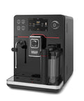 Accademia Luxury Italian Fully Automatic Espresso Machine With 19 On Demand Beverages Massive Customization Glass Touchscreen Commercial Steam Wand Brushed Stainless Steel Build Made In Italy front view