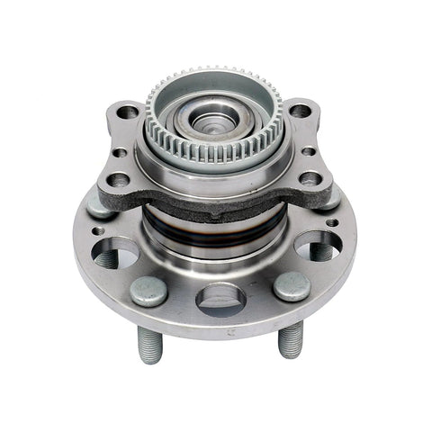 Rear Wheel Hub Bearing Assembly Two Pack For Hyundai Elantra And Kia Forte FWD Only, front view showing mounting bolts.