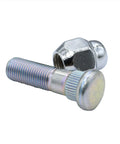 Plug And Play Wheel Hub Bolt Stud Nut Set M12 X 1.25 Thread with shiny steel finish for Subaru vehicles.