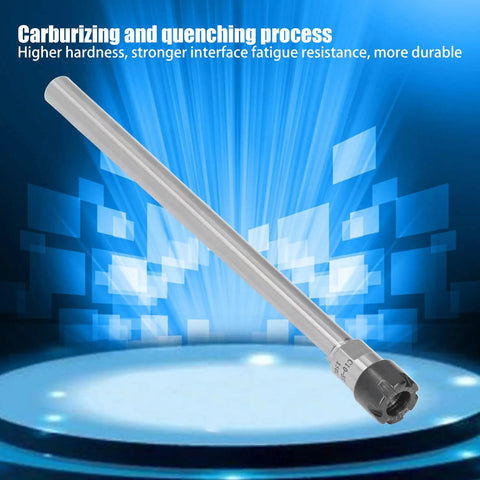 Beefy High Concentricity Straight Collet Chuck Holder ER11, 1-7mm Clamping Range shown with carburizing treatment