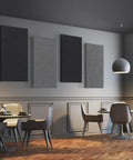 Two-Piece Studio-Grade Fiberglass Acoustic Panels 47.2 By 23.6 Inches For Studio Office And Home Theater Soundproofing