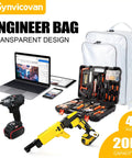 Top Notch Transparent Cleanroom Engineer Tool Backpack With 20 Liter Capacity And Crystal Clear Body for holding tools and gadgets