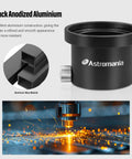 Black anodized aluminium M42x0.75 Female To 1.25 Inch Adapter With T-2 Threads For Filter Wheel And Off-Axis Guider in production