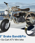 Go Kart Brake Band Kit 4 And A Half Inch Replacement Drum Brake Band With Pin For Go Karts ATVs Mini Bikes Yard Carts Yerf Dog