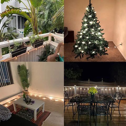 25 Ft Outdoor Edison Bulb String Lights With ST35 Style Bulbs Plus Two Extra Bulbs UL Listed decor in various settings