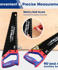 16 Inch Universal Handsaw With Non Slip Ergonomic Handle Anti Rust SK5 Steel Blade With Black Teflon Coating Chip Removal Design