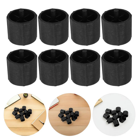 12 Pack Plastic Tape Dispenser Replacement Cores, No Sweat Install, Smooth Tape Application, Durable Spare Parts For Home Office, School And Desk Supplies black plastic cores shown in pack
