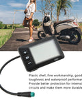 Electric LCD Display GD01 For 36V 48V Systems With 5 Pin Plug Fits 22.2mm Handlebars Durable Plastic Shell Easy Install