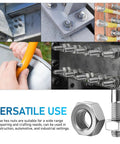 Top Shelf 50 Pc Stainless Steel Screw Nuts With Coarse Thread Heavy Duty Hex Fasteners Corrosion Proof Hardware used in various applications.