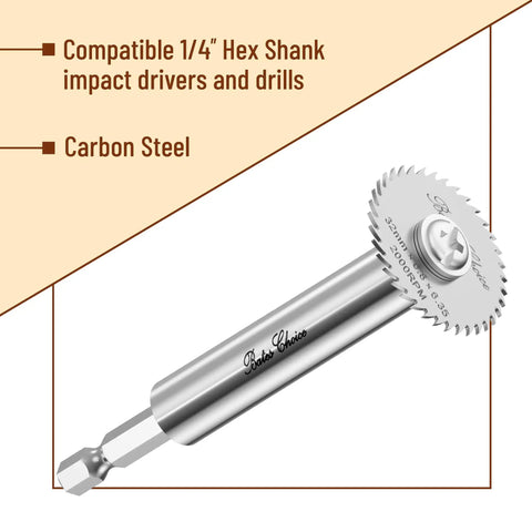 Inside PVC Pipe Cutter With Four Saw Blades, 1/4 Inch Hex Shank, Handles 1-1/4 Inch To 1-3/4 Inch Or Larger Diameters