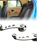 Aluminum Billet Car Window Crank Handle Set 2 Pieces Window Winder Replacement For Classic Cars Includes Hex Wrench And Screws Silver Finish