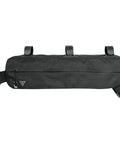 Black Under Top Tube Bike Frame Bag 4.5L Capacity, Lightweight Yet Durable All Weather Material, side view