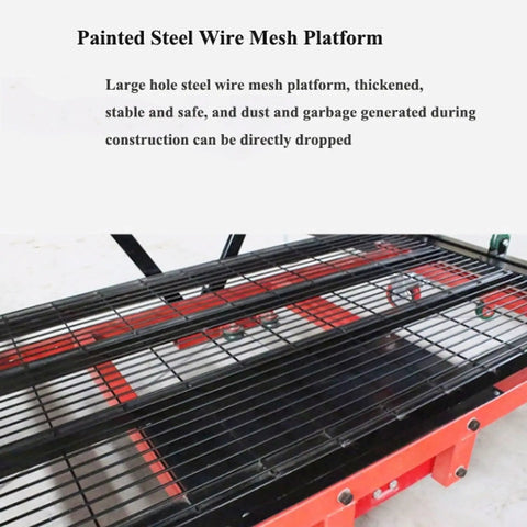 Workhorse Multifunctional Scaffolding System with Remote Control and Wheels climbing platform with steel mesh surface
