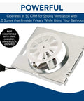 Replacement Motor And Wheel Kit For 696N Housing 8 Inch By 7.25 Inch 50 CFM Pre 1999 Models metal and plastic components