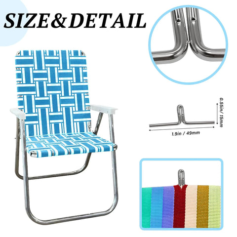 All In One Chair Webbing Clips Kit Durable Metal Clips For Chair Frame Repair And Sofa Webbing Replacement Rubber Weld Fix 40 Pack DIY Friendly And Easy To Install For Home Furniture Repair showing chair details with measurements