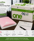 Carbonless Cut Print and Copy Paper 10 Reams of Letter Size 92 Brightness 21 Lb Weight 2 Part Pink and White Acid Free with box