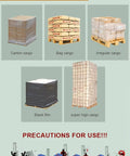 Heavy Duty Automatic Pallet Wrapping Machine With Wide Stretch Film Roll Wrapper packaging examples for various cargo types.