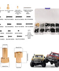 Metal Screw Set For One Twelfth RC Cars And Shells, Pro Grade, Heavy Duty Fasteners, Heat Conductive Alloy, Replaces Plastic Screws, Secure Car Body Shell, Raise The Column Fastener Kit, RC Accessories And Repair Tools for 1/12 RC car body