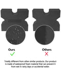 Comparison between two pack portable shooting rest benches for rifles, pistol and shotgun showing waterproof foam material.