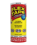 White Flex Tape roll, 8 in x 5 ft, thick rubberized waterproof tape that seals leaks, patches cracks, and repairs like a pro, even underwater