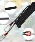 Beast Mode Heavy Duty 1500Lb Magnetic Fishing Kit With 8mm Tear Resistant Rope, sturdy seaming, and thimble rigging