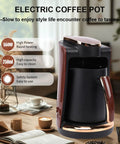 Electric Turkish Coffee Maker 550W 250ml Portable Single Serve Brewer For Home Office Travel With Cup Fast Brew Durable Versatile Turkish Greek Style Coffee Machine