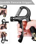 Grip Strength Kit With Counting Gauge, Adjustable Finger Trainers, Grip Balls, Hand Grippers And Forearm Strengtheners, 5 Pack