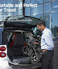 Man loading folding electric bike into car trunk, Folding Electric Bike For Adults And Teens, 750W Peak Motor, 14 Inch Foldable Ebike