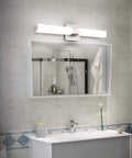 LED Bathroom Vanity Light 24 Inch Brushed Nickel Modern Fixture Over Mirror 6000K Cool White Daylight LED Vanity Light