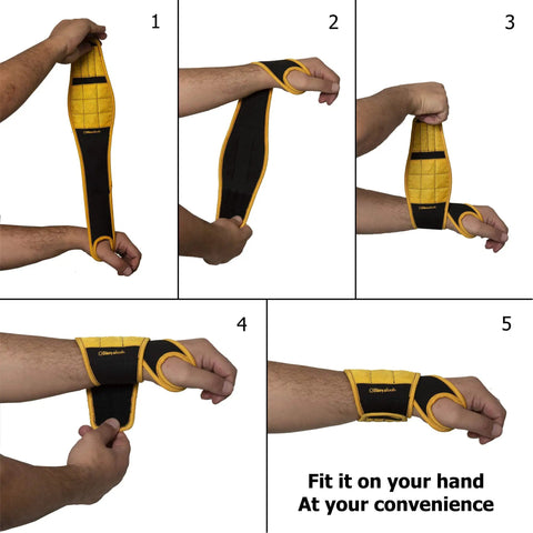 Magnetic Wristband For Tools With 9 Neodymium Magnets Holds Screws Nails Drill Bits And Small Tools Adjustable Wrist Strap