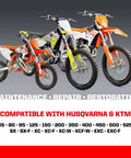 KTM and Husqvarna offroad bikes compatible with 210 Piece Metric Motorcycle Bolt Kit For KTM Husqvarna Offroad Bikes