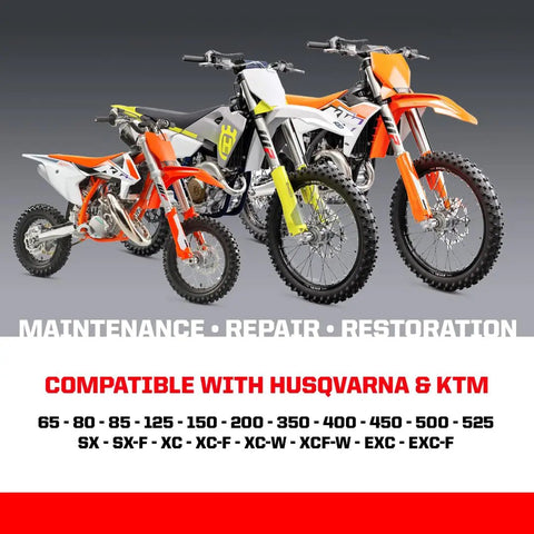 KTM and Husqvarna offroad bikes compatible with 210 Piece Metric Motorcycle Bolt Kit For KTM Husqvarna Offroad Bikes