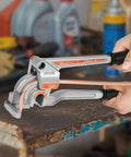 3 In 1 Tube Bender For Copper And Aluminum Pipes, Handy Manual Level Bending Tool being used on copper pipe
