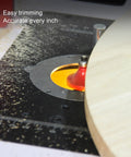 Heavy Duty Aluminum Alloy Router Lift Rig With Cnc Machined Inverted Table For Benchtop Woodworking showing precision router bit and setup.