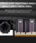 Microphone Isolation Shield With Pop Filter And Stand Plus Phone Clip For Recording Podcasting Streaming, foldable design
