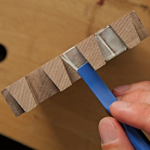 Reusable Glue Spreader Paddles Set Of Three With Four Tip Widths One Eighth To One Half Inch For Precise Glue Application Reaching Tight Corners Handy Grip And Easy To Clean Glue Tool For Grooves Dados And More