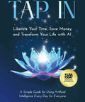 Cover of book 'TAP IN' by Paul Joffe featuring a glowing lotus design, focusing on AI tools to save money and time. Crush The Daily Grind With Next Gen Ai Tools To Slash Living Costs Save Serious Cash Keep More Of Your Precious Hours And Completely Level Up Your Entire Lifestyle Vibe For Good.