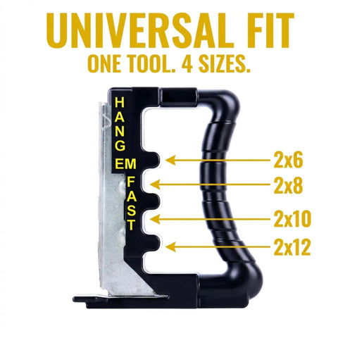 Joist Hanger Installation Jig For 2x4 To 2x12 Deck Framing Fast Time Saver Pro Grade Tool For Quick Hangers Precise Spacing And Smooth Installation With Standard Joist Nailer Compatibility