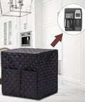 Universal Waterproof Coffee Maker Dust Cover With Anti Impact Cotton, Dual Pockets, Fits Most Dual Brew Machines, in kitchen