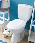 3 Inch Toilet Flapper Replacement Kit For 99 788 Model Compatible With 3 Inch Flush Valves With Two Handle Chains Water Saving And No Fuss Easy Install For Efficient Home Flushing, white toilet shown