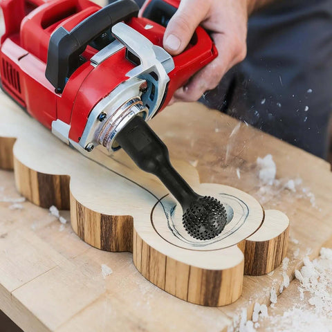 30Mm Ball Gouge Grinder Attachment For Wood Carving And Hollowing Sphere Burr For Spoon Carving And Wood Grooving Carbon Steel Build