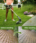Person using Heavy Duty Steel Wire Trimmer Head For 5mm Aperture Universal Replacement With 6 Blades Beast Brush Cutter For Garden