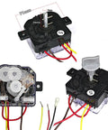 15 Minute Mechanical Timer Switch With Knob For Semi Automatic Twin Tub Washer Parts 3 Wire Precise Time Setting Easy To Install Durable Replacement That Makes DIY Easy And Keeps Overwashing In Check., black 3-wire washer timer switch with 71mm body and clear housing