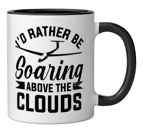 Dope Ceramic Mug For Sailplane Lovers And Glider Pilots Black And White Aviation Enthusiast Cup Perfect Gift For Flight Junkies