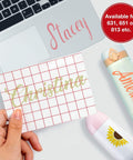 Clear Vinyl Transfer Tape Roll With Alignment Grid 12 Inch By 50 Feet For Silhouette Cameo shown on personalized items.