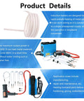 Heavy Duty Handheld 1500W Induction Heater Bolt Remover Tool With Four Robust Coils displayed with coils and accessories for rust removal.