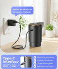 Easy Pour Workhorse Portable Electric Water Jug Pump For 5 Gallon Bottles With USB C Charging shown on kitchen counter.