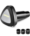WiFi Digital Eyepiece For Telescopes And Microscopes With 1080P HD Video And 2MP Photos Real Time View To IPhone Android And PC Includes Three Adapter Rings 800mAh Battery Great For Astrophotography Bird Watching And Lab Observing Gear, shown with three adapter rings